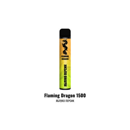 Flaming Dragon Lux 1500 Apple Peach Mix (Яблоко Персик)