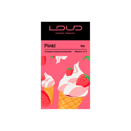 Заправка Loud Pinkl (Сладкое Клубничное Мороженое) 100 g.