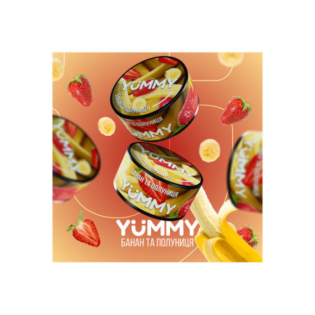Заправка Yummy Банан и Клубника (Banana and Strawberry) 100 g.