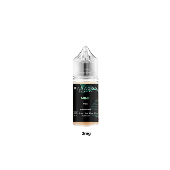  Жидкость Paradox Vaping Mint (Мята) 30ml/30mg Salt Nic