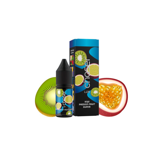 Жидкость Chaser Lux Kiwi Passion Fruit Guava (Киви Маракуйя Гуава) 11ml/50mg Salt Nic