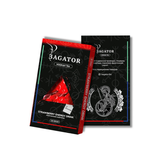 Заправка Bagator Strawberry Energy Drink (Клубничный Энергетик) 50 g. Заправка Bagator Strawberry Energy Drink (Клубничный Энергетик) 50 g.