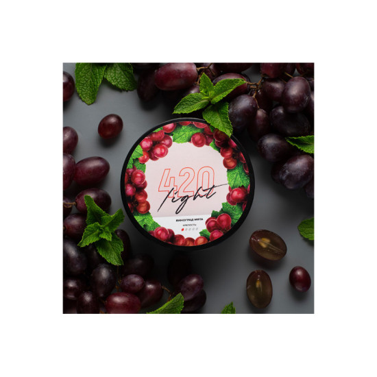  Заправка 420 Light Виноград Мята (Grapes Mint) 100 g.